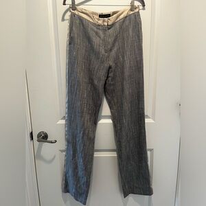 Linen And Silk Fabiana Filippi Wide Leg Trousers